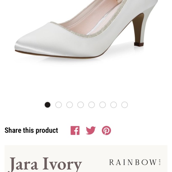 Rainbow Club Jara (Wide) Fit wedding shoes 7 NWT - Picture 2 of 6